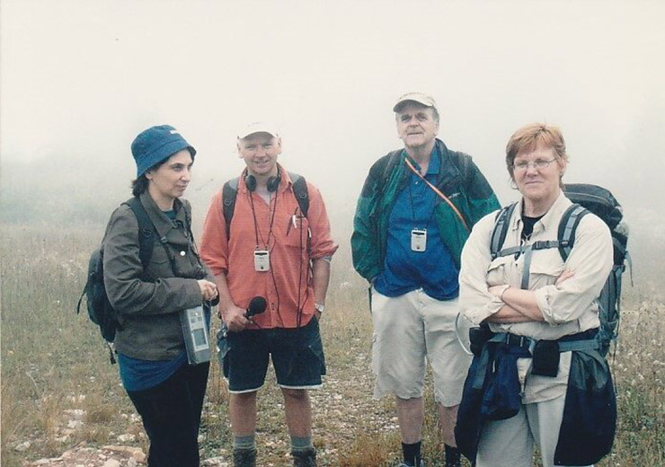 The author, on the far left, with a recovery operation team searching for orphan sources. Iri, Georgia, 2005. (Photo by Rob Broomby)