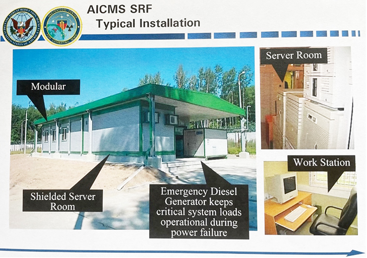 Figure 1: Picture of an AICMS facility built at the 12th GUMO Training Center in Sergiev Posad, Russia. This modular facility was built later in the program when the AICMS program expanded support to include Strategic Rocket Forces (SRF) sites in addition to the original 12th GUMO storage locations.